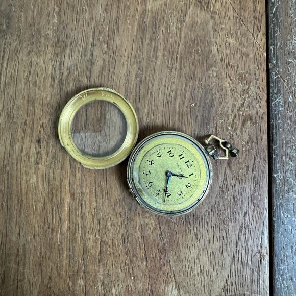 Antique Early American Waltham patent May 11, 1915 Gold Automatic Pocket Watch - Picture 11 of 12